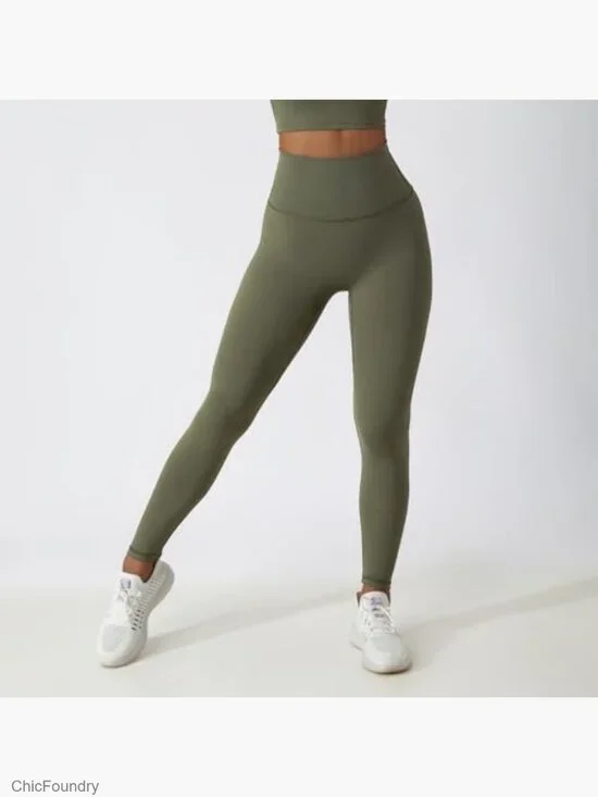 Long Sleeve Zipper Jacket with High Waist Leggings Workout Set - Picture 6 of 7